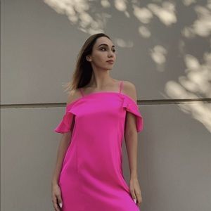 Ruffle Mini Shift Dress